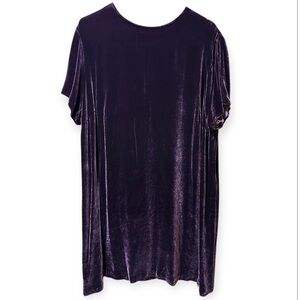 EUC Lord & Taylor Elegant Purple Velvet Women's Dress